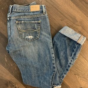 Distressed Abercrombie jeans